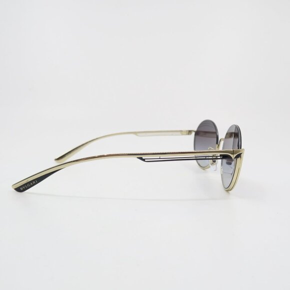 Bvlgari 6119 278/8G 54mm Round Semi Rimless Gold, New Women\'s Sunglasses. main image 4
